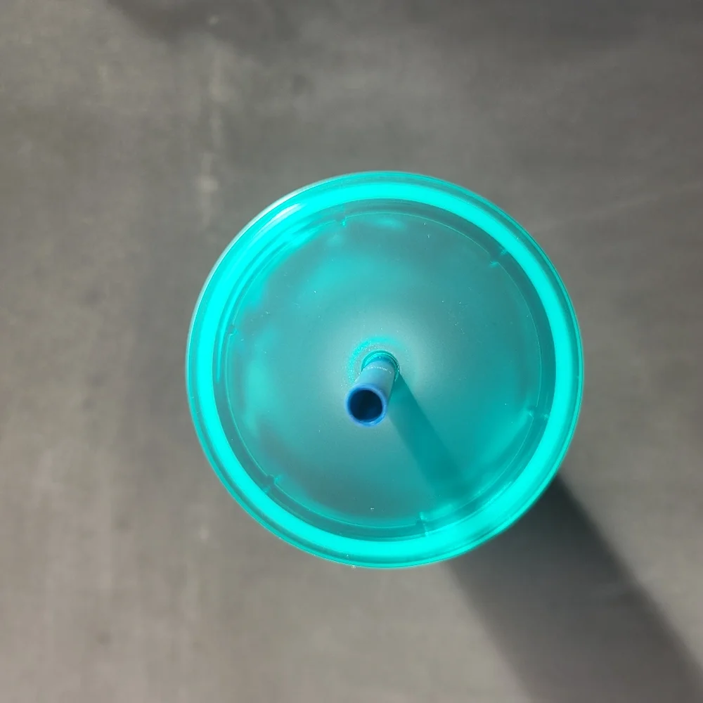 VENTI STARBUCKS GREEN & TEAL WATER WAVE TUMBLER